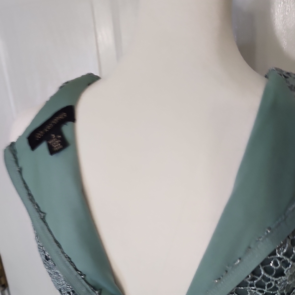 Jodi Kristopher Teal Lace Dress - Picture 8 of 11